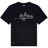 EA7 para niño. 7B000274_AF13689 Camiseta Tennis Pro negro (8Años= 130cm), Casual, Poliamida, Manga corta, moda infantil, outlet 2026.