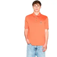 Armani Exchange para hombre. XM002209AF10364U3040 Polo casual naranja óxido (XS), Algodón, Clásico, Manga corta, out