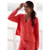 Elbsand Cárdigan rojo vivo
