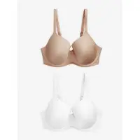 Next Sujetador beige oscuro / blanco