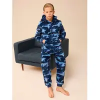 Next Pijama azul claro / azul oscuro / negro