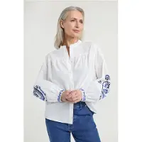 Josephine & Co Joris Blouse Royal Blue Print Talla: 34 | Manga Larga Outlet | Mujer | Azul