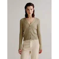 Josephine & Co Lieve Cardigan Light Khaki Talla: XS | Cárdigan Outlet | Mujer | Marrón