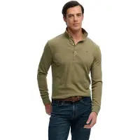 Superdry para hombre. M6010958A Polo Classic Rugby verde (S), Casual, Algodón, Clásico, Manga larga, outlet 2026.