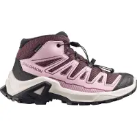 Salomon - Zapatillas de senderismo Niños - X Ultra Mid GTX J Huckleberry/Dawn Pink - Talla Infantil 34 - Rosa