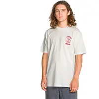 Volcom Camiseta 'TEMPTATIONS' verde claro / rojo / negro / blanco cáscara de huevo