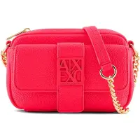 Armani Exchange para mujer. XW000324AF11902U5051 Mini bolso de hombro con logo rosa (OSFA), Casual, Poliéster, outle