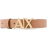 Armani Exchange para mujer. 941125CC719U6299 Cinturón Logo marrón (75cm), Casual, Piel, outlet 2026.