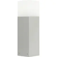 SU-MA Lámpara de techo, 33 cm, 1xE27, color plateado, IP44, modelo Cube CB-330 AL