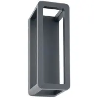 SU-MA Aplique de pared exterior LED moderno, 9W, gris oscuro, IP65, marca , modelo AR-K100