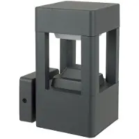 SU-MA Aplique de pared exterior, 1xGX53, gris oscuro, IP54, FKW-K100