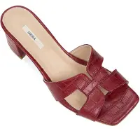 Desa Zapatos abiertos 'Pantoletten mit Absatz' rojo