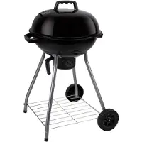 Alpina Farben Barbacoa Alpina - Parrilla tipo "kugel" - Barbacoa - con tapa - Ø 45 cm - para carbón