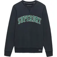 Superdry para hombre. M2014590A Sudadera Athletic Applique Relaxed marino (XL), Casual, Algodón, outlet 2026.