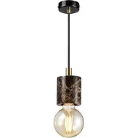 Nordlux Lámpara colgante Siv, mármol marrón, casquillo E27, modelo 45883018