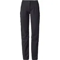 Vaude - Women's Farley Stretch Capri T-Zip Pants III - Pantalones desmontables size 38 - Short, negro