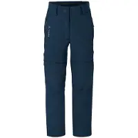 Vaude - Kid's Zip Off Pants Slim Fit - Pantalones desmontables size 158/164, azul