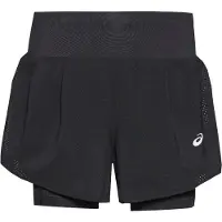 Asics - Women's Road 2-in-1 3,5'' Short - Pantalones cortos de running size L, negro