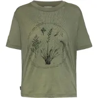 Icebreaker - Women's Merino 150 Tech Lite S/S Seed Story - Camiseta de merino size L, oliva