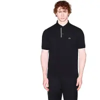 Armani Exchange para hombre. XM002067AF10366UC001 Polo Insert negro (XXL), Casual, Algodón, Manga corta, outlet 2026