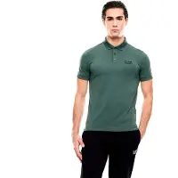 EA7 para hombre. 8NPF14_PJVQZ Polo Core Identity Slim verde (M), Casual, Algodón, Manga corta, outlet 2026.