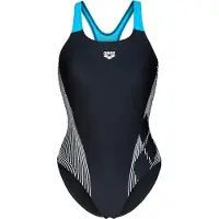 Arena Traje de baño 'Pro Back' azul claro / negro / blanco