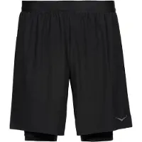 Hoka One One - Glide 7'' Short 2In1 - Pantalones cortos de running size S, negro