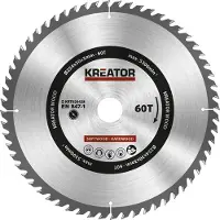 Kreator Disco de sierra circular , 254 x 30 x 3.0 mm, 60 dientes, para madera. Talla única