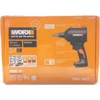 WORX Soplador de hojas inalámbrico , con motor sin escobillas, para limpieza y cuidado del jardín, modelo Powerhouse