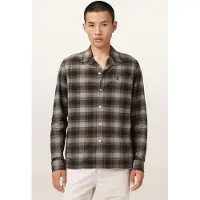 AllSaints Iniko Ls Shirt Mole Brown Talla: L | Camisas Casuales Outlet | Hombre | Marrón