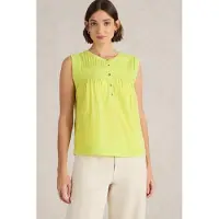 White Stuff Isla Mix Top Bright Yellow Talla: 14 | Blusas Outlet | Mujer | Amarillo