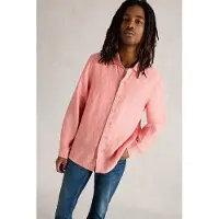 White Stuff Keswick Ls Linen Shirt Mid Pink Talla: S | Camisas Casuales Outlet | Hombre | Blanco