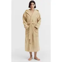 Tekla Unisex Hooded Bathrobe Sienna Talla: XXS | Albornoces Outlet | Unisex | Marrón