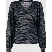 Shoeby La-sbrib Jersey Top Darkgrey Talla: S | Manga Larga Outlet | Mujer | Gris