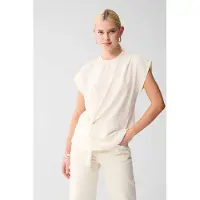 Shoeby La-sbtwist Knotted Top Offwhite Talla: M | Blusas Outlet | Mujer | Blanco