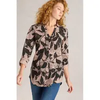 White Stuff Annie Longline Shirt Pink Print Talla: 8 | Manga Larga Outlet | Mujer | Rosa