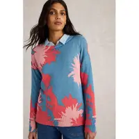 White Stuff Olive Floral Jumper Blue Print Talla: 14 | Sudaderas con Capucha Outlet | Mujer | Azul
