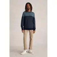 White Stuff Newport Merino Jacquard Crew Blue Multi Talla: XS | Jerséis Outlet | Hombre | Azul