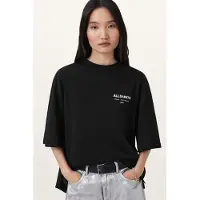 AllSaints Under Amelie Tee Black Talla: S | Camisetas de Seda Outlet | Mujer | Negro