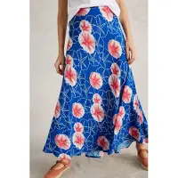 White Stuff Hope Bias Cut Maxi Skirt Blue Print Talla: 6 PETITE | Faldas Maxi Outlet | Mujer | Azul