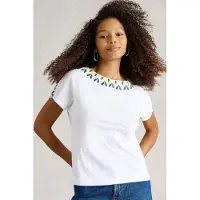 White Stuff Neva Embroidered Top White Multi Talla: 6 | Camisetas de Seda Outlet | Mujer | Blanco