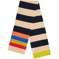 White Stuff Colourblock Stripe Knit Scarf Navy Multi Talla: OS | Bufandas Outlet | Mujer | Azul
