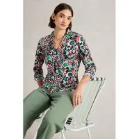White Stuff Annie Jersey Shirt Natural Print Talla: 10 | Camisas Outlet | Mujer