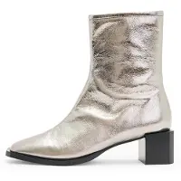 AllSaints Avril Metallic Boot Gunmetal Grey Talla: 38 | Botas Outlet | Mujer | Gris