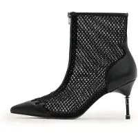 AllSaints Natasha Mesh Boot Black Talla: 39 | Botas Outlet | Mujer | Negro