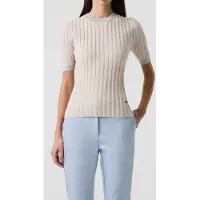 AlphaTauri Fonele V1.y9.01 Flat-knit-shirt Stone/cloud Grey Talla: L | Sudaderas con Capucha Outlet | Mujer | Gris
