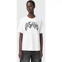 AllSaints Zinc Bf Tee Optic White Talla: M | Camisetas de Seda Outlet | Mujer | Blanco