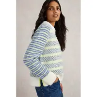White Stuff Sammy Stripe Jumper Blue Multi Talla: 18 | Sudaderas con Capucha Outlet | Mujer | Azul