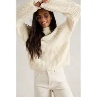 White Stuff Marley Mix Cotton Jumper Pale Ivory Talla: 20 | Sudaderas con Capucha Outlet | Mujer | Blanco