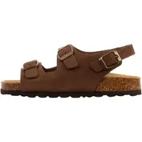 The Divine Factory Zapatillas de casa 'Kinder-Lederpantolette Noga Mistraly BS Edge' marrón